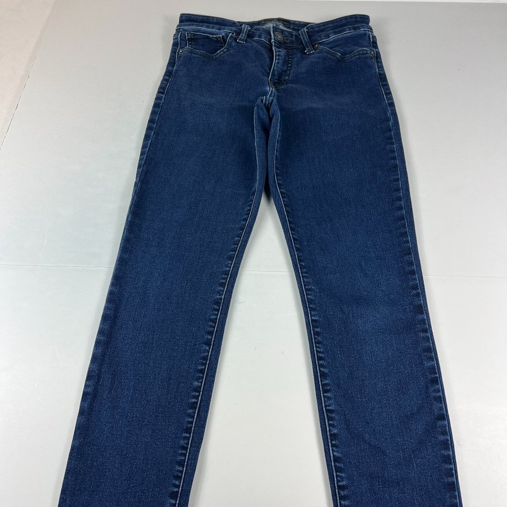 Lucky Brand Women's 28 Regular Ava Skinny Fit Crop Dark Blue Stretch Denim Pants